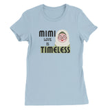 Womens Crewneck T-Shirt for Grandma Love - Baby Blue - T-Shirt