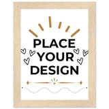 Perfectly Framed - Customizable Matte Paper Poster in Wooden Frame - 15x20 cm 6x8″ Wood frame - Paper Posters