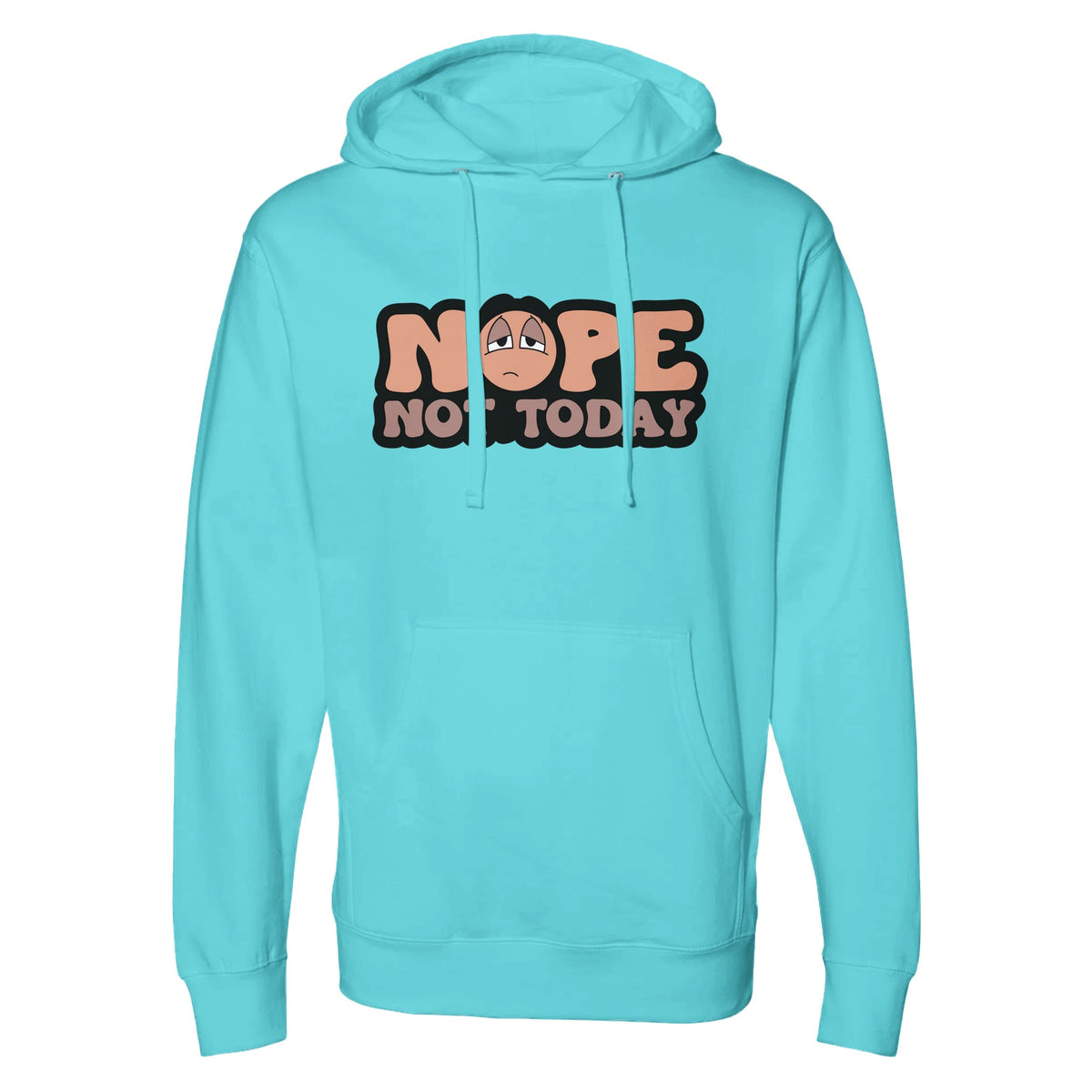 Bold Boundaries - The 'Not Today' Statement Piece - blue aqua - Hoodies