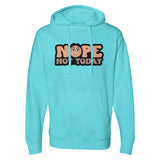 Bold Boundaries - The 'Not Today' Statement Piece - blue aqua - Hoodies