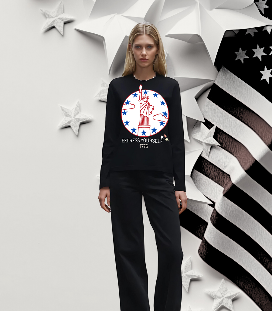 Stars of Freedom - Express Yourself 4th July Edition - - Long Sleeve T-shirts