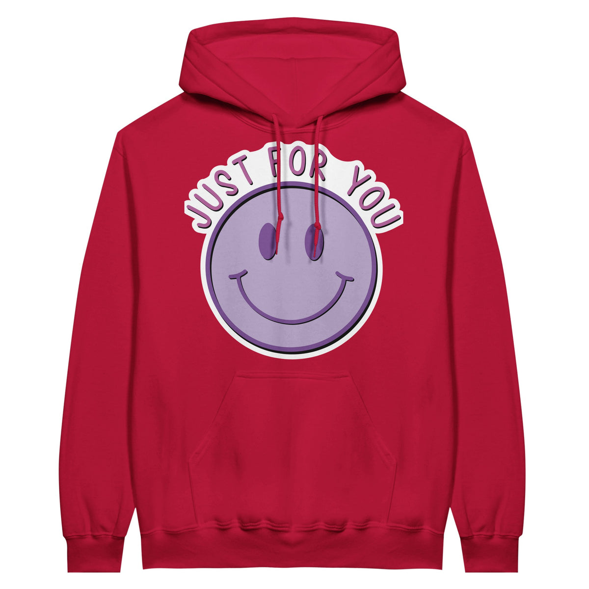 Embrace the Joy - Just for You - Unisex Pullover Hoodie - Red - Hoodies