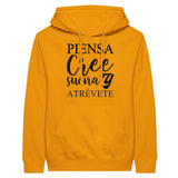 Empowerment in Motion - 'Piensa, Cree, Sueña, Atrévete' Hoodie - Gold M - Hoodies