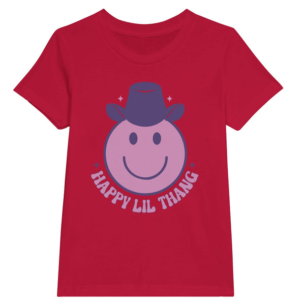 Spread Smiles - Happy Lil Thang Crewneck Tee - Red - T-shirts