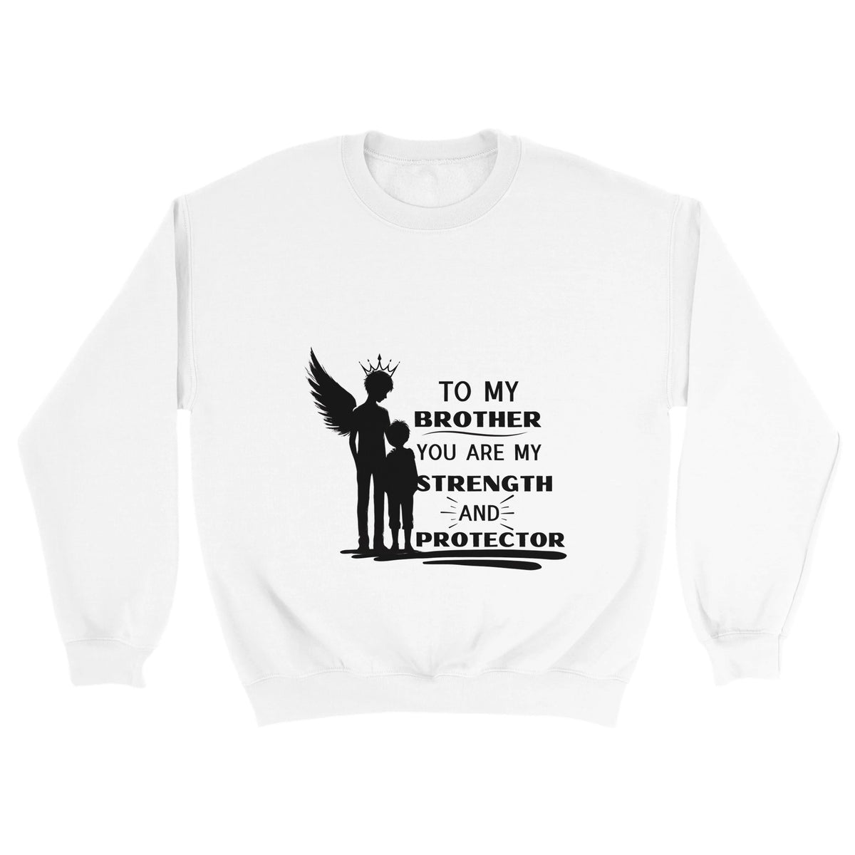 Brotherly Guardian - Angel Wings Sweatshirt - - Sweatshirts