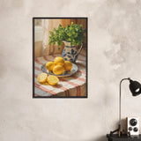 Lemon Light – Premium Framed Poster Gift - Black frame - Wooden Framed Posters