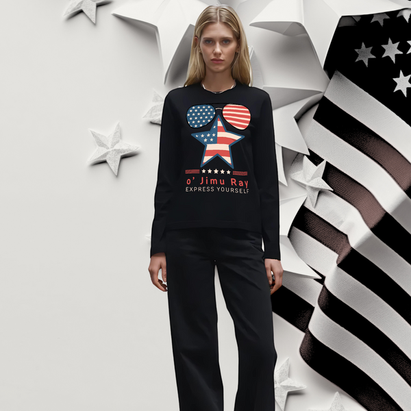 Patriotic Chic - Star-Spangled 4th July Special - - Long Sleeve T-shirts