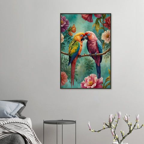 Image of Parrot Paradise Memory Art - Blooming Beauty