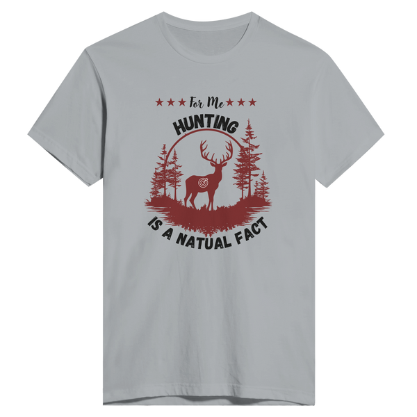 Nature's Call - Hunting, A Natural Fact Tee - light gray - Print Material