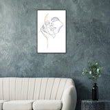 Graceful Lines - Contemporary Art for Your Space - - Metal Framed Posters