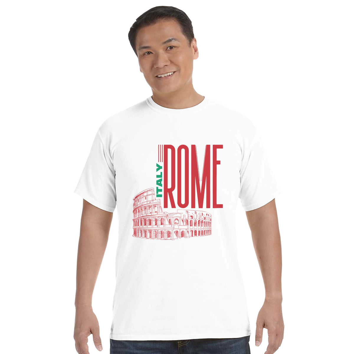 Echoes of Ancient Rome - White - Crewneck T-shirts