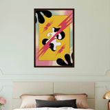 Pop Art Power Clash – Canvas Gift Explosion - Dark wood frame - Canvas