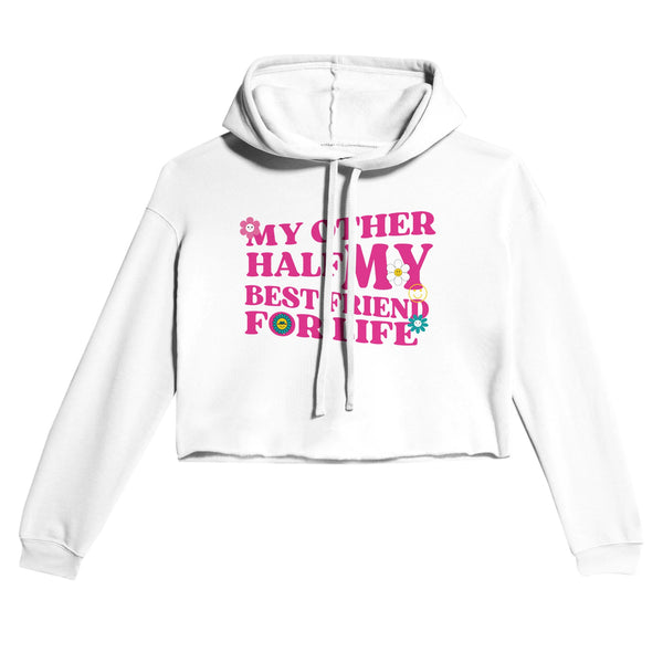 Best Friends, Bound by Love - Vibrant Sisterhood Hoodie - White - Hoodies