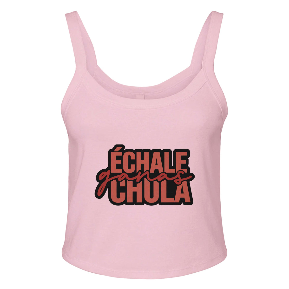 Chula Spirit - Motivational Design - solid pink blend - Tank Tops