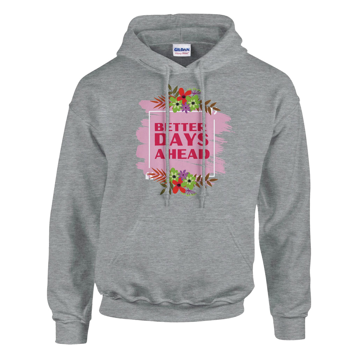 Hope Blooms - Better Days Ahead Hoodie - Ash - Pullover Hoodies