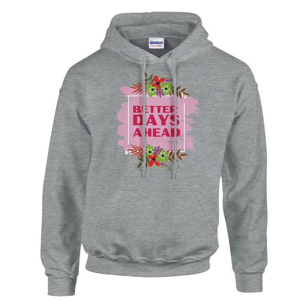 Hope Blooms - Better Days Ahead Hoodie - Ash - Pullover Hoodies