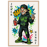 Zodiac Joker Poster Gift in Premium Wooden Frame - Wood frame Joker Boy - Wooden Framed Posters