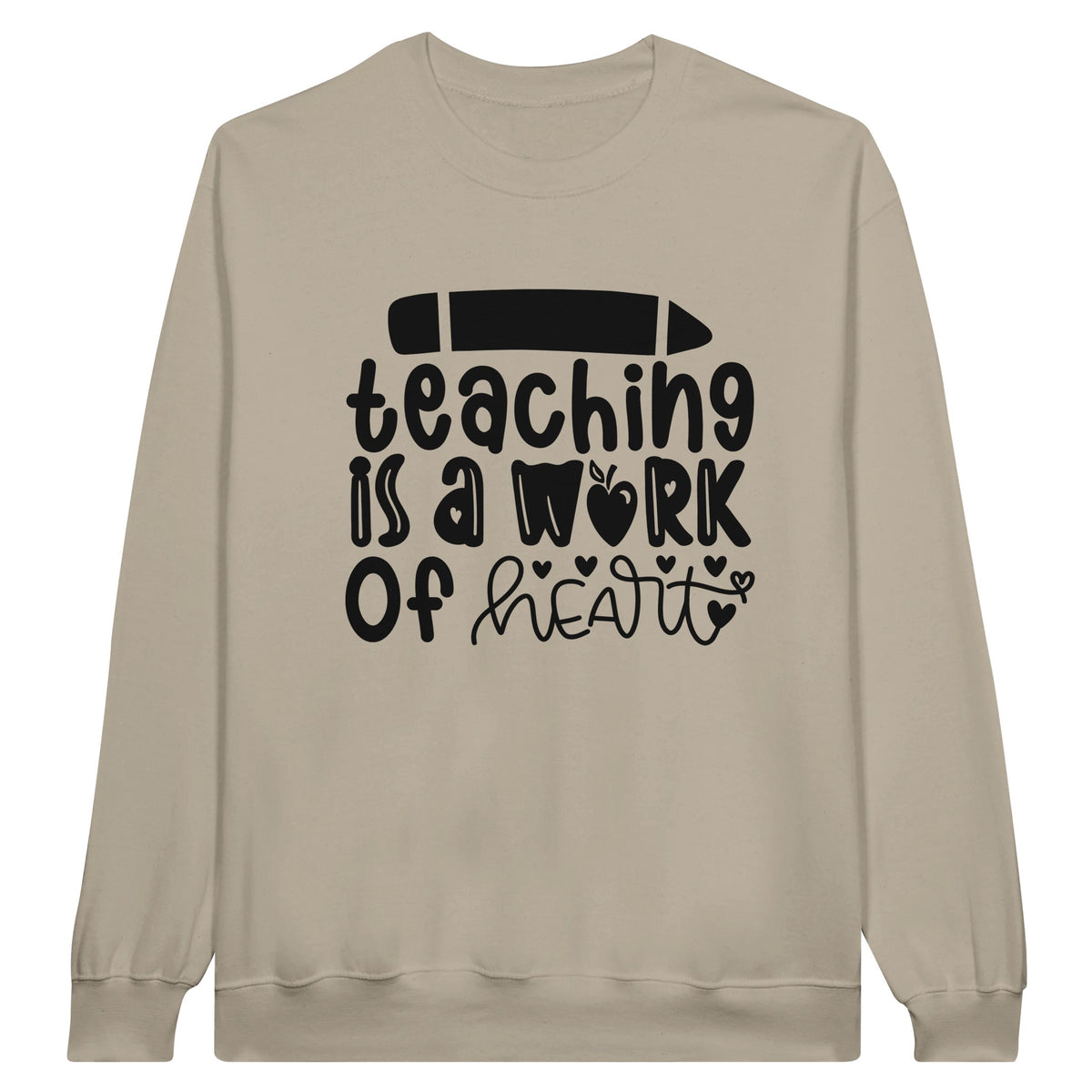 Heartfelt Lessons - Embrace the Wisdom - Sand - Sweatshirt