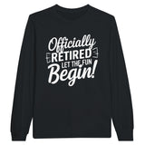 Officially Retired Long-sleeve Tee for Colleagues - Black - Long Sleeves T-shirts