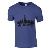 Melbourne in Black and White - Purple - T-Shirts