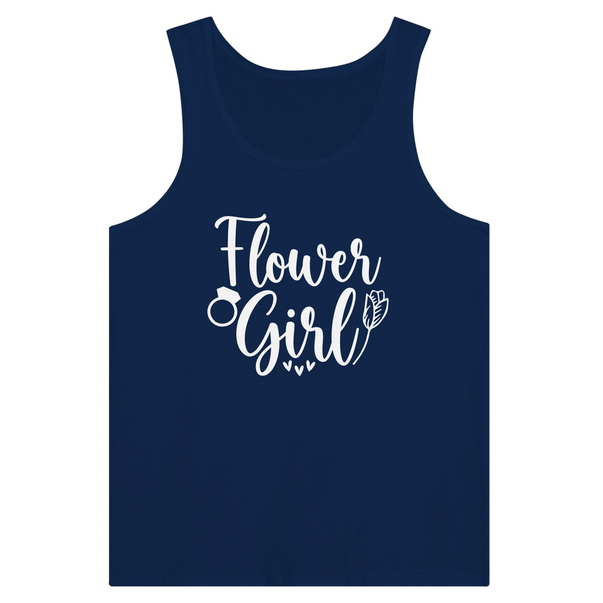 Sweet as a Flower - Girl Power Tank - Navy - T-shirts