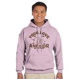 Dad, My Steady Anchor - A Heartfelt Design - Light Pink - Hoodies