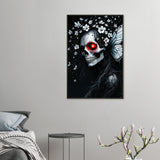 Memento Mori Framed Print - Gothic Beauty - 60x90 cm 24x36″ - Metal Framed Posters