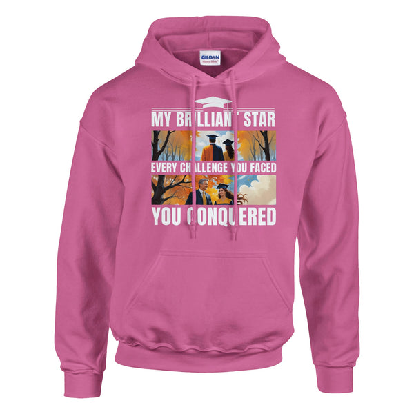 Autumn Graduation - A Stroll Through Memories Hoodie - Azalea - Hoodies