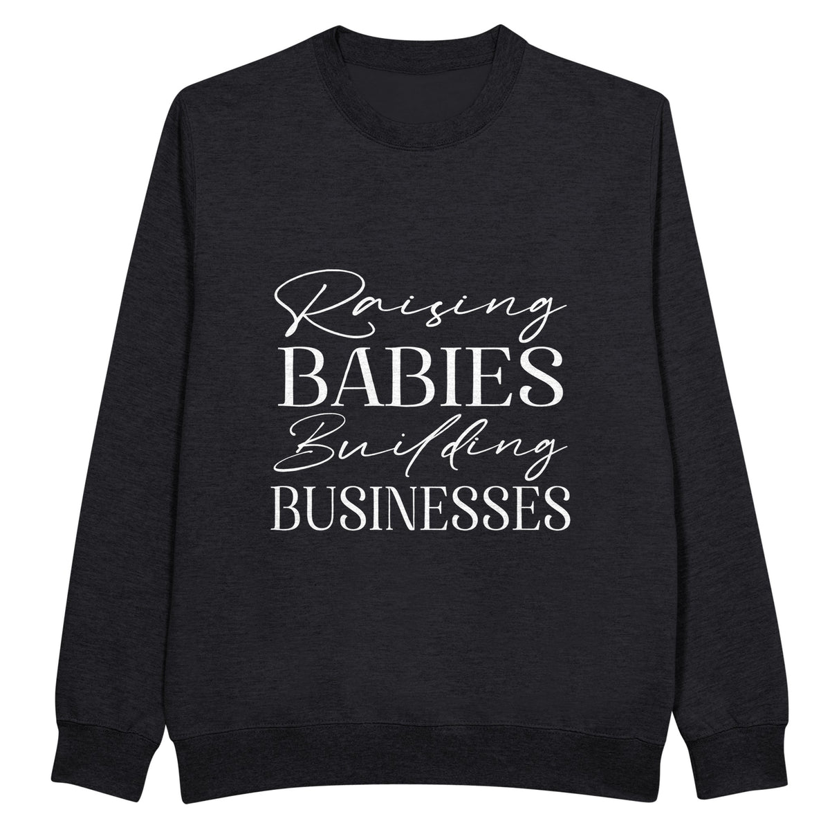 Mompreneur Vibes - Heavyweight Cotton Wear - Black - Sweatshirt