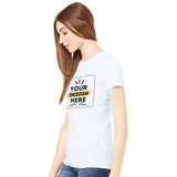 Sleek & Stylish - Premium Women's Cotton Crewneck - - Crewneck T-shirts