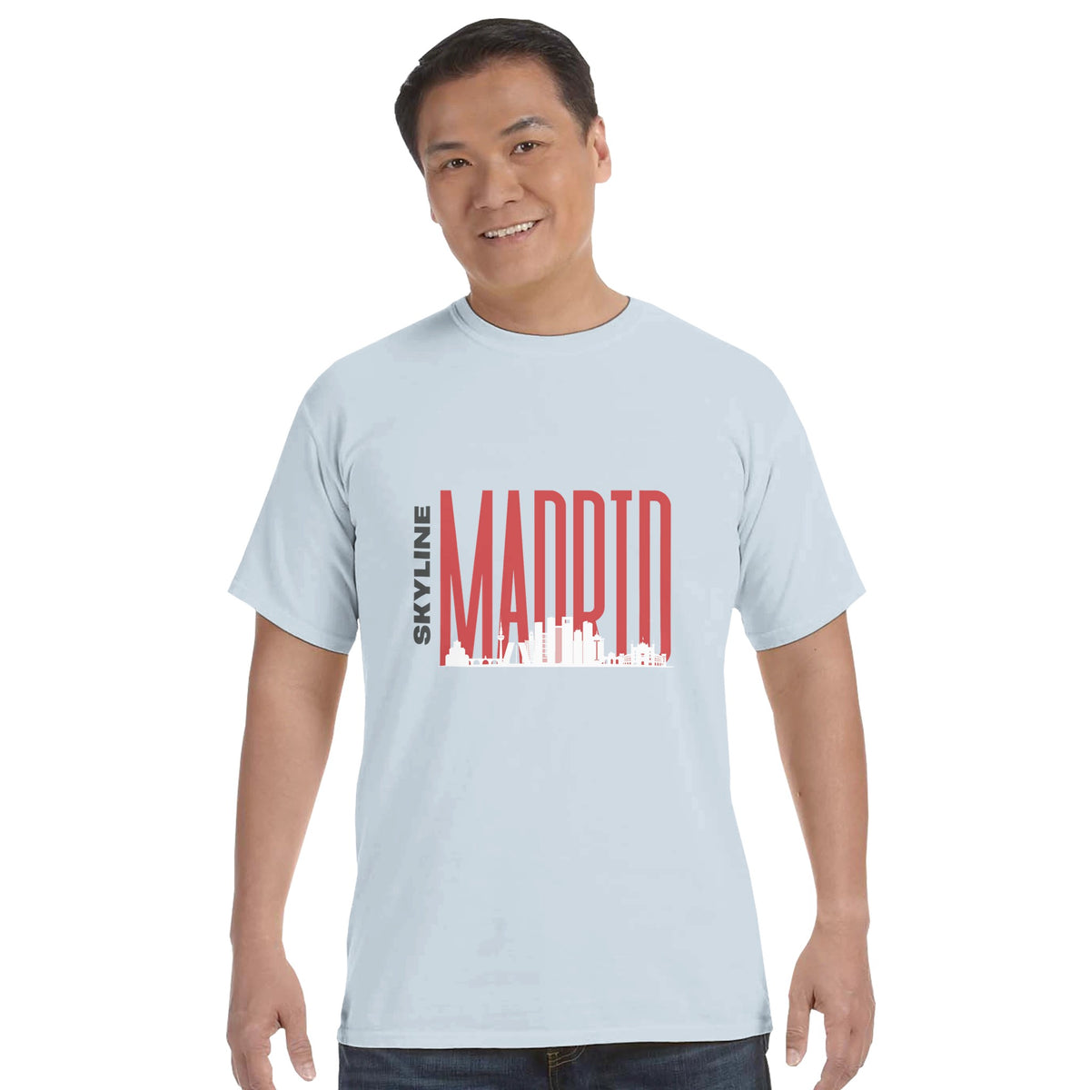 Madrid Memories - Bold Skyline T-Shirt - ice blue - Crewneck T-shirts