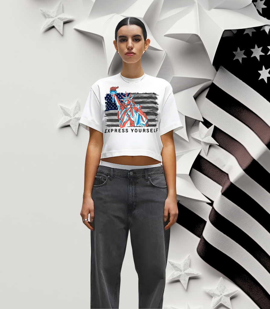 Liberty Unleashed Crop Top - 4th July Edition - - Crop Top