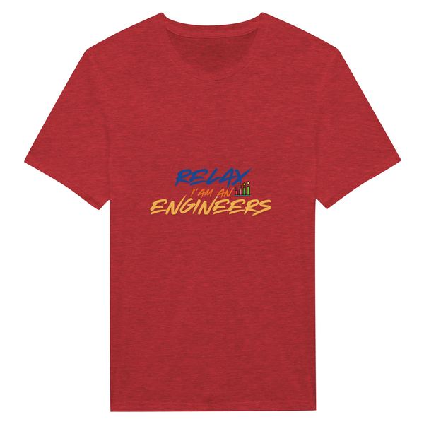 Engineered Growth - Embrace Relaxation with Our Tee - Heather Red - T-shirts