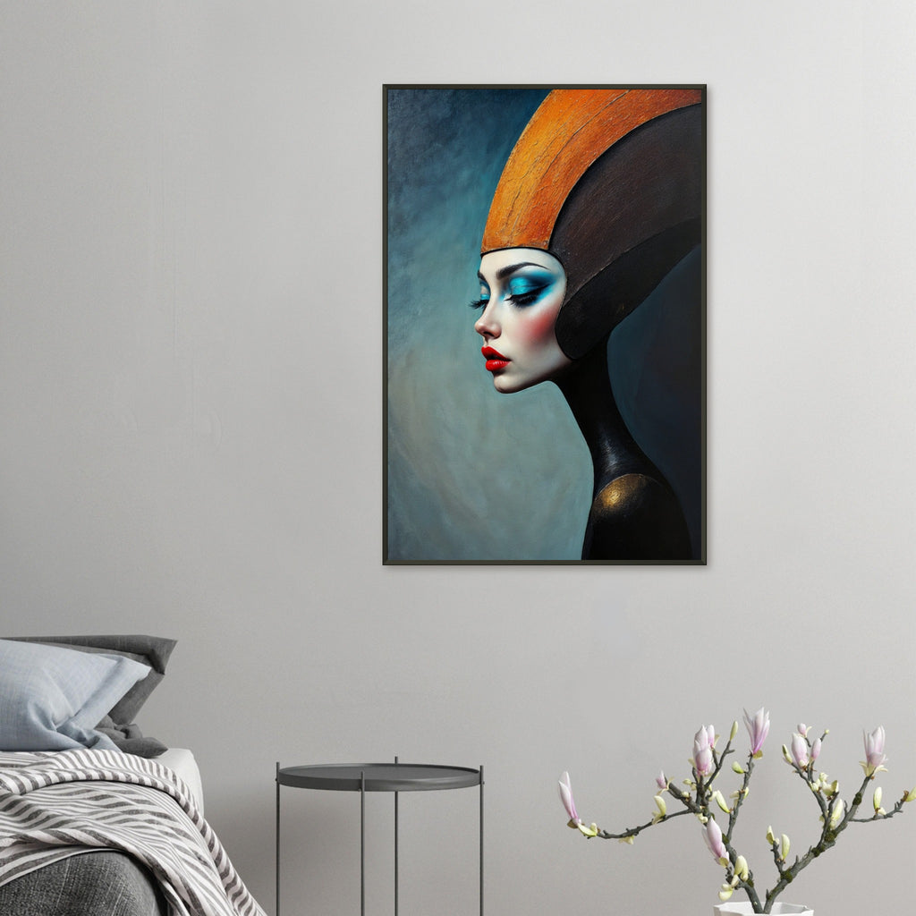 Ethereal Elegance - The Modern Muse Wall Art - 60x90 cm 24x36″ - Framed Posters