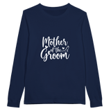 Mother of Groom - A Timeless Tribute Tee - Navy - Long Sleeve T-shirts