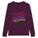 Anxiety in Time - Forever Anxious - Maroon - Long Sleeve T-shirts