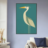 Elegant Bird Metal Framed Poster - Gift for Nature Lovers - - Metal Framed Posters