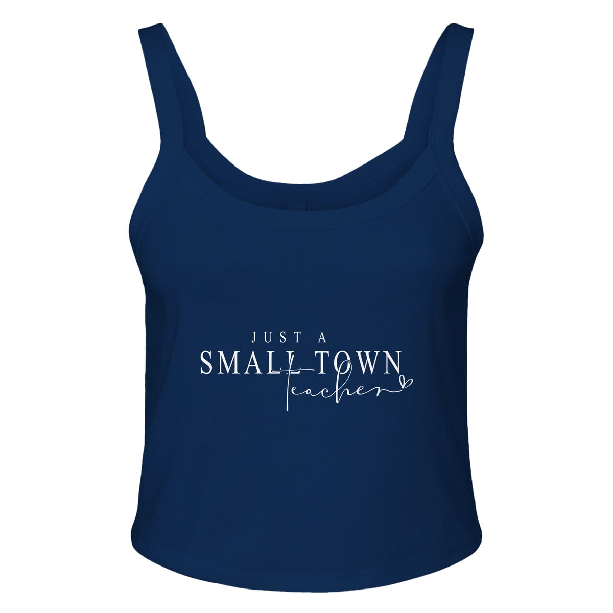 Inspire Locally - Small Town Teacher - solid navy blend - Print Material