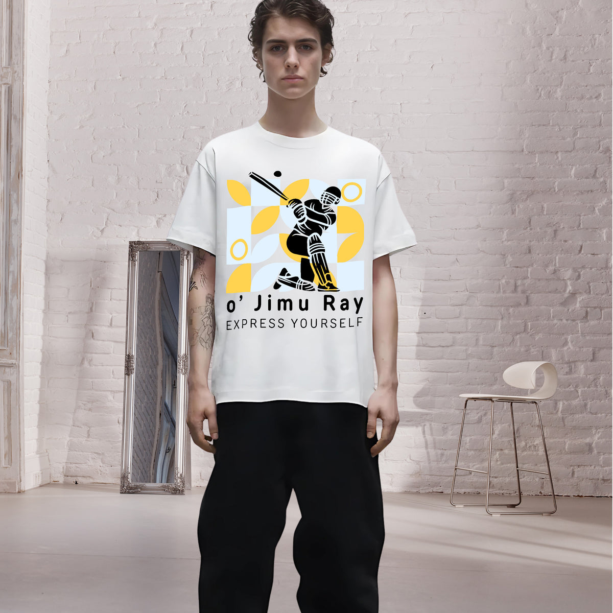 Modern Cricket - Bold and Vibrant Tee - - T-Shirts