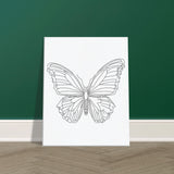 Canvas Serenity - Minimalist Butterfly Design - 40x50 cm 16x20″ - Canvas Prints