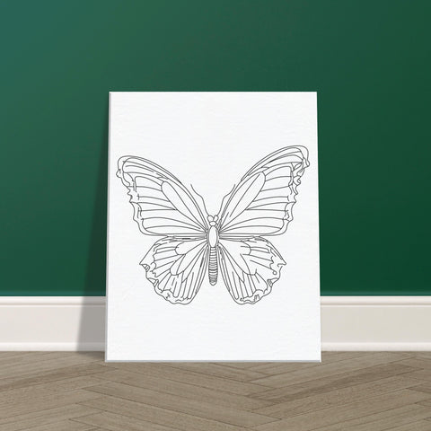 Image of Canvas Serenity - Minimalist Butterfly Design