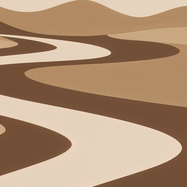 Path Through Sand – Metal Framed Poster Gift - - Metal Framed Posters