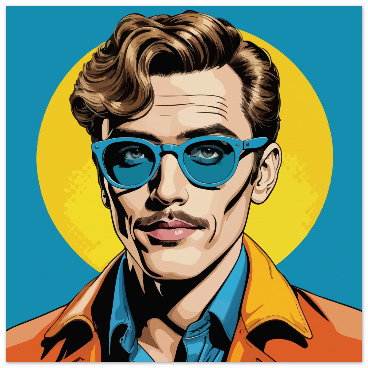 The Retro Look - Classic Style Art - 50x50 cm 20x20″ - Posters