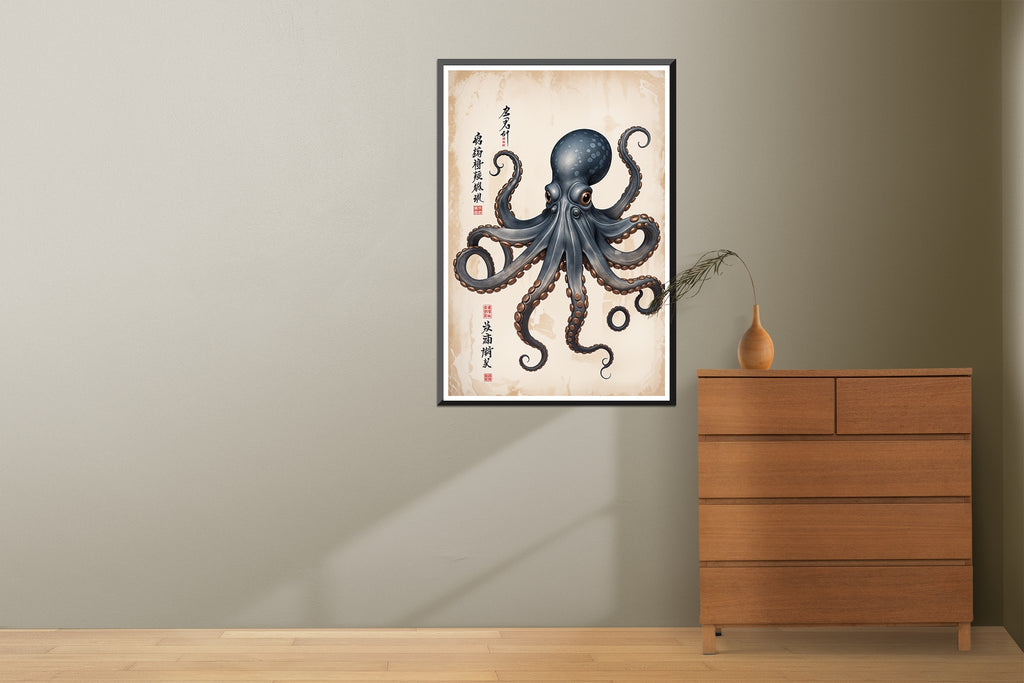 Mystic Octopus Enigma - 24x36 - Framed Posters