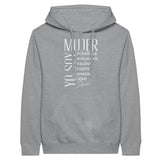 Empowerment in Every Stitch - Mujer Unisex Pullover Hoodie - Sports Grey - Pullover Hoodies