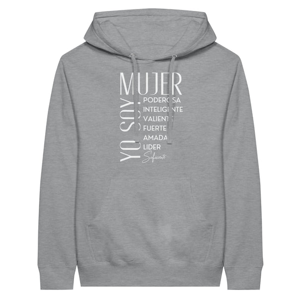 Empowerment in Every Stitch - Mujer Unisex Pullover Hoodie - Sports Grey - Pullover Hoodies