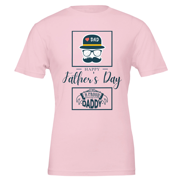 Proud Daddy T-Shirt for Father’s Day - Pink - T-Shirt