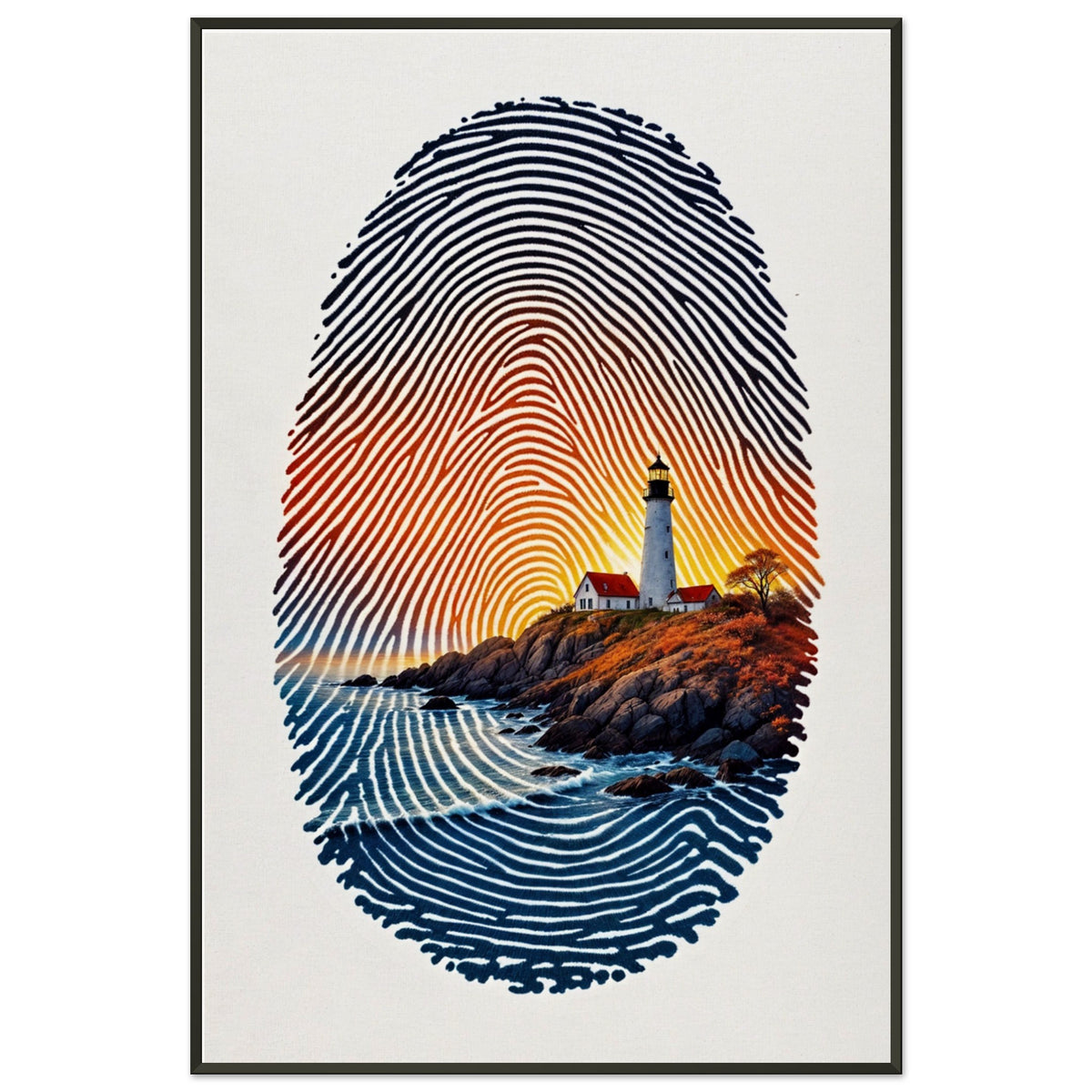 Guiding Imprint - The Lighthouse Within - - Framed Posters