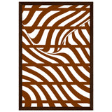 Flowing Lines - Contemporary Wall Art - 30x45 cm 12x18″ Dark wood frame - Wooden Framed Posters