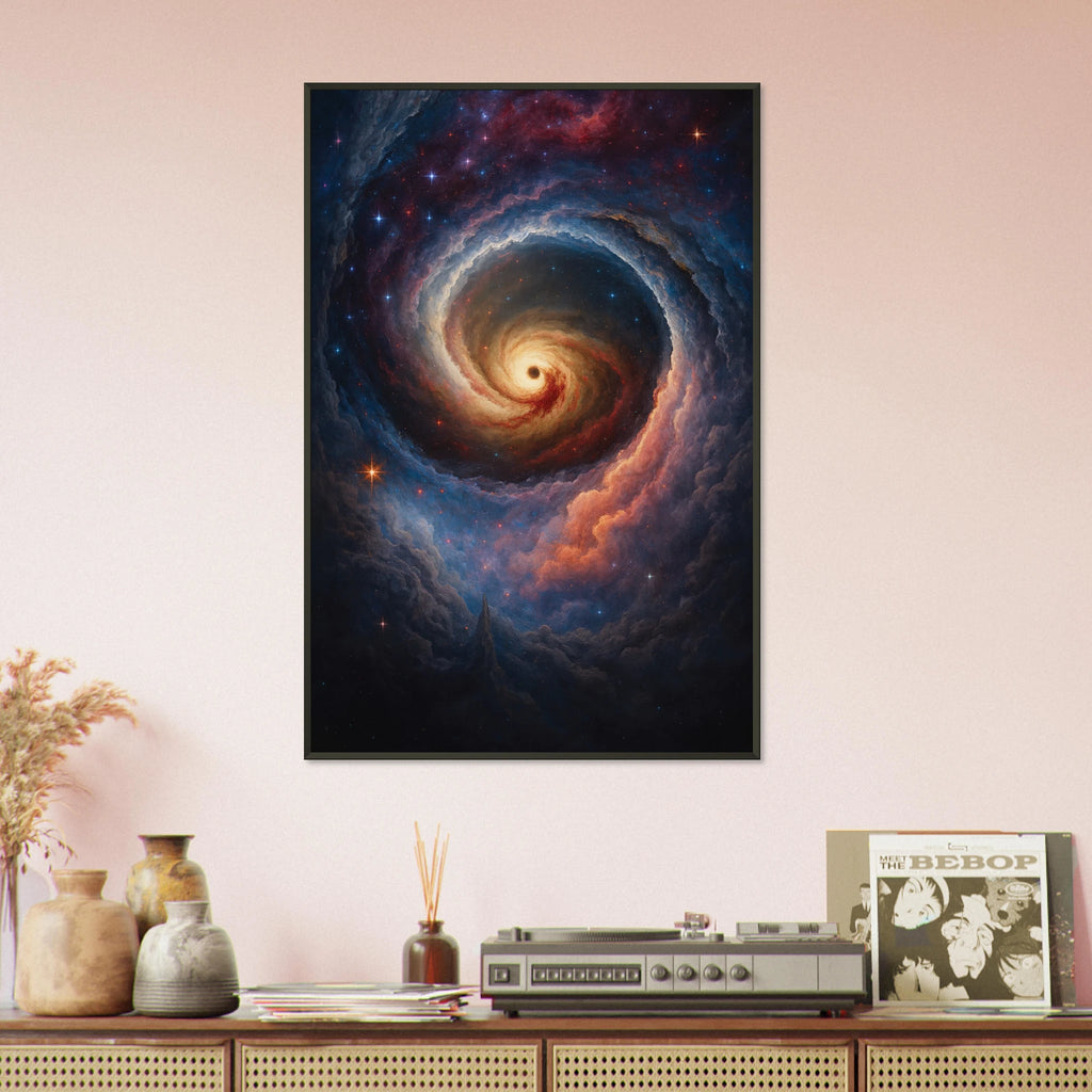 Gift Cosmic Wonder – Spiral Galaxy Metal Framed Poster Art - - Metal Framed Posters